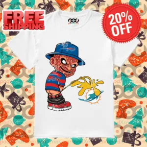 Freddy Krueger Buffalo Bills Piss On Miami Dolphins Halloween 2024 NFL Shirt