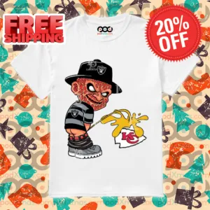 Freddy Krueger Las Vegas Raiders Piss On Kansas City Chiefs Halloween NFL 2024 Shirt