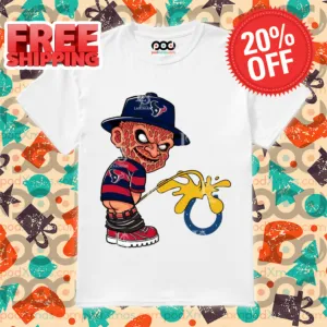 Freddy Krueger Houston Texans Piss On Indianapolis Colts Halloween 2024 Shirt