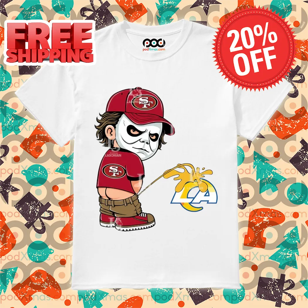 Michael Myers San Francisco 49ers Piss On Los Angeles Rams Halloween 2024 Shirt