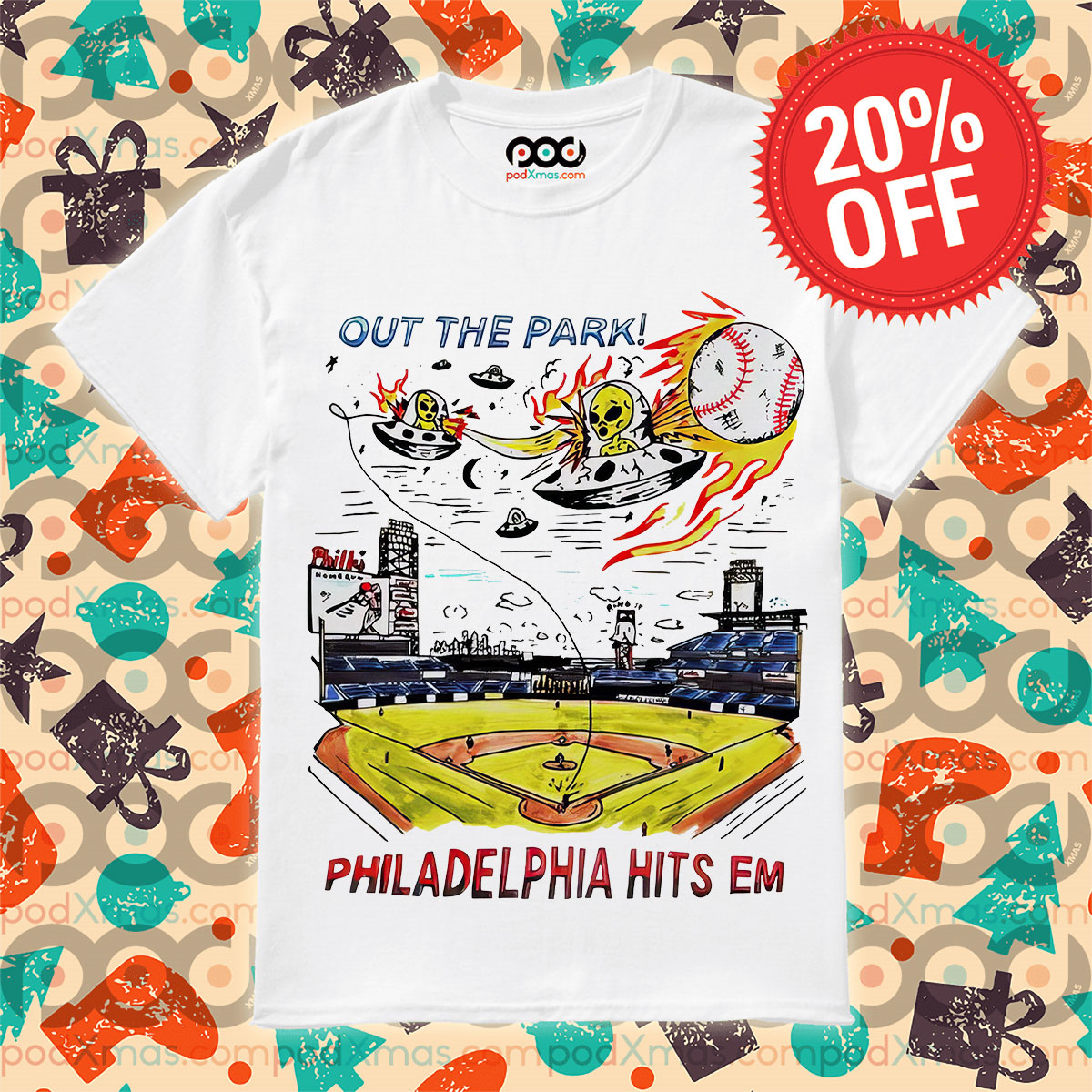 Aliens Out The Park Philadelphia Hits Em Shirt 10 Aliens Out The Park Philadelphia Hits Em Shirt