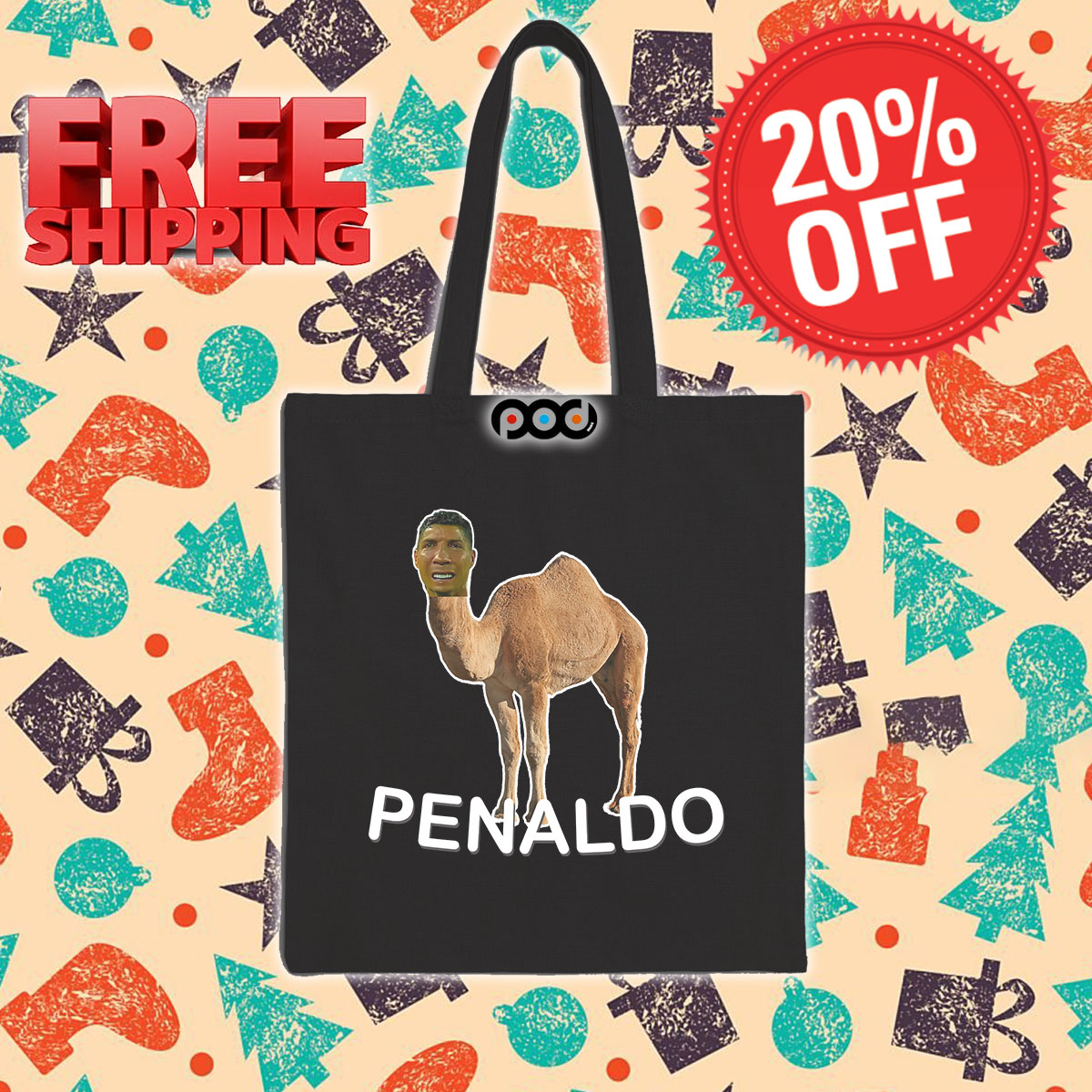 Bruh Penaldo Camel Meme Tote Bag