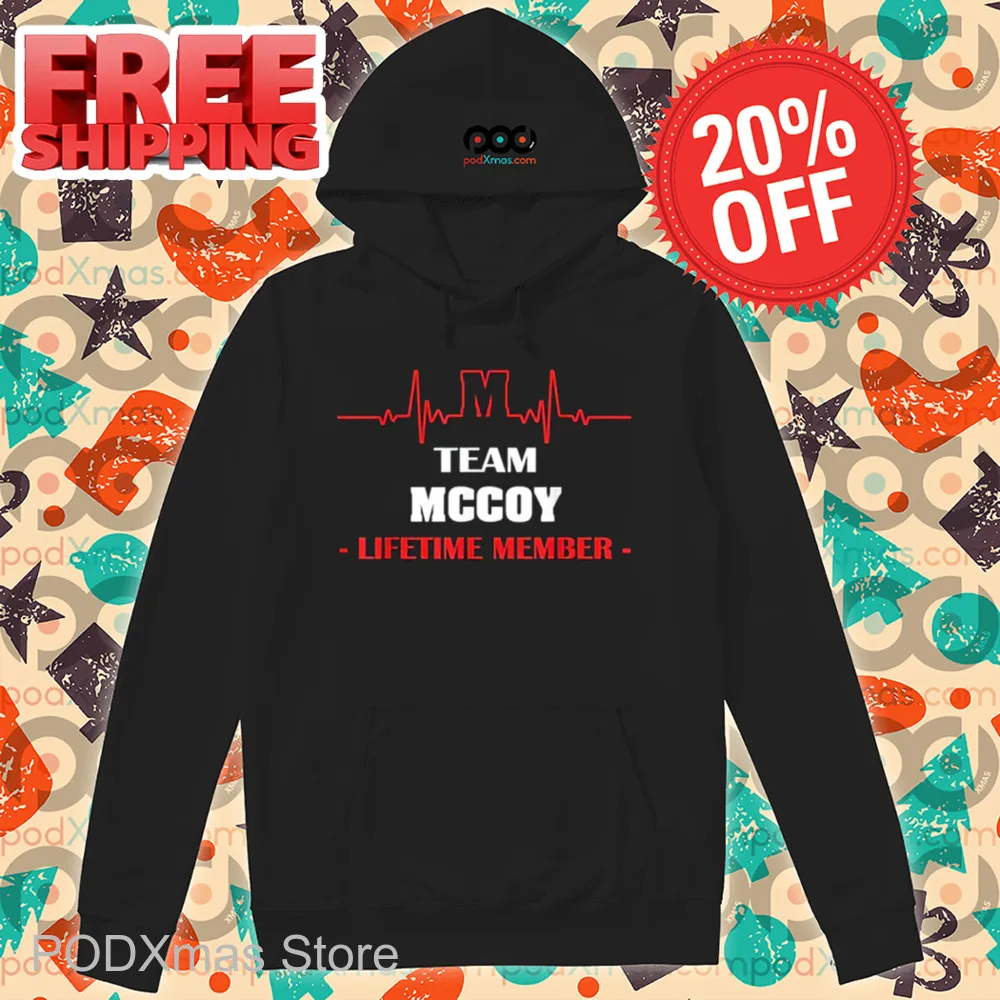 Custom Heartbeat Team Mccoy Lifetime Member Shirt