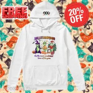 Grinch HalloThanksMas It's The Most Wonderful Time Of The Year 2024 Shirt