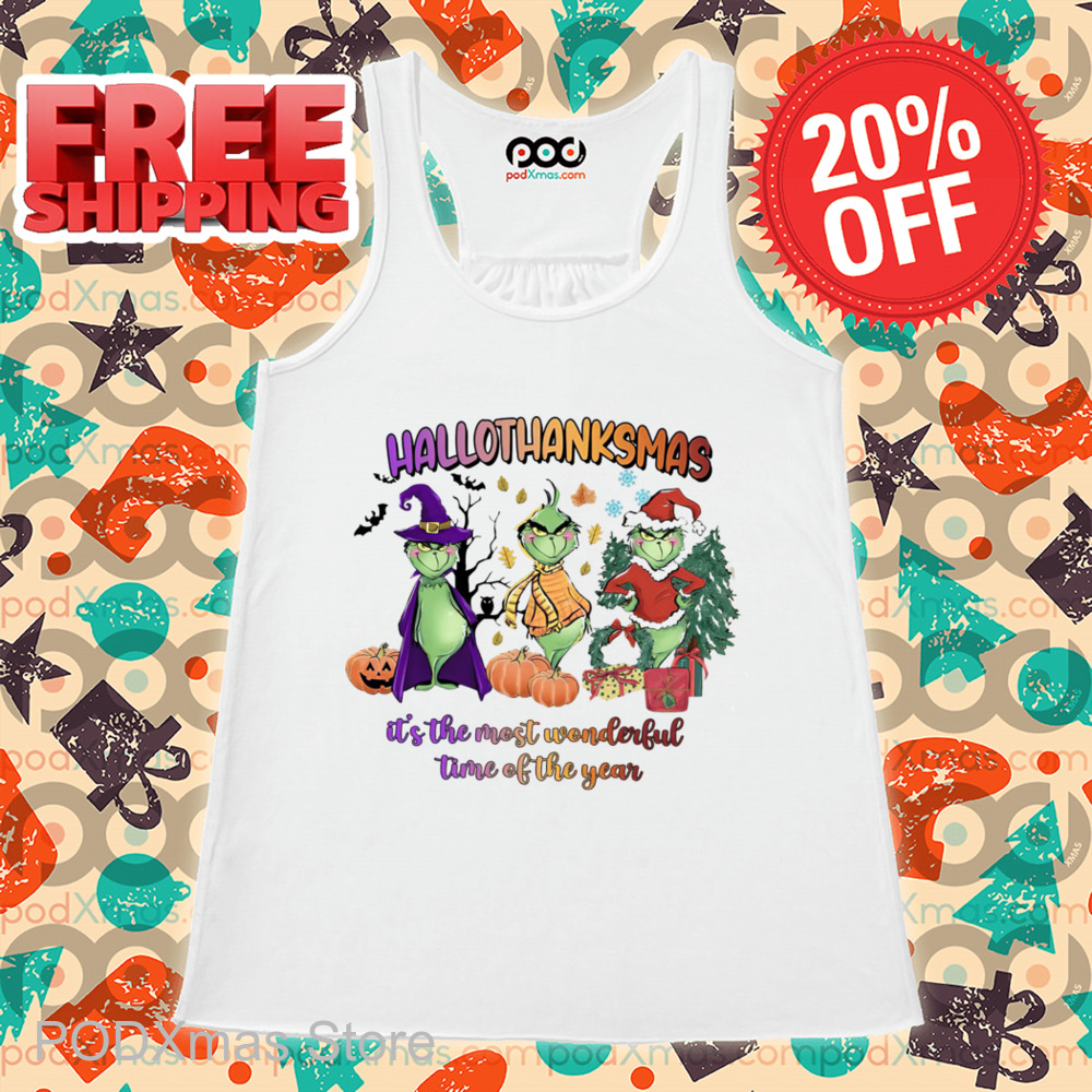 Grinch HalloThanksMas It's The Most Wonderful Time Of The Year 2024 Shirt Grinch HalloThanksMas It's The Most Wonderful Time Of The Year 2024 Shirt