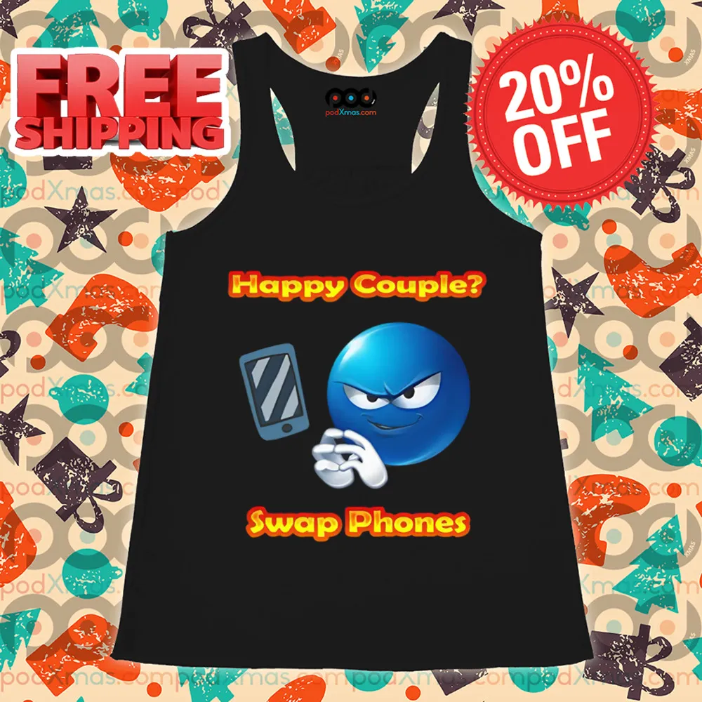 Happy Couple Swap Phones Shirt