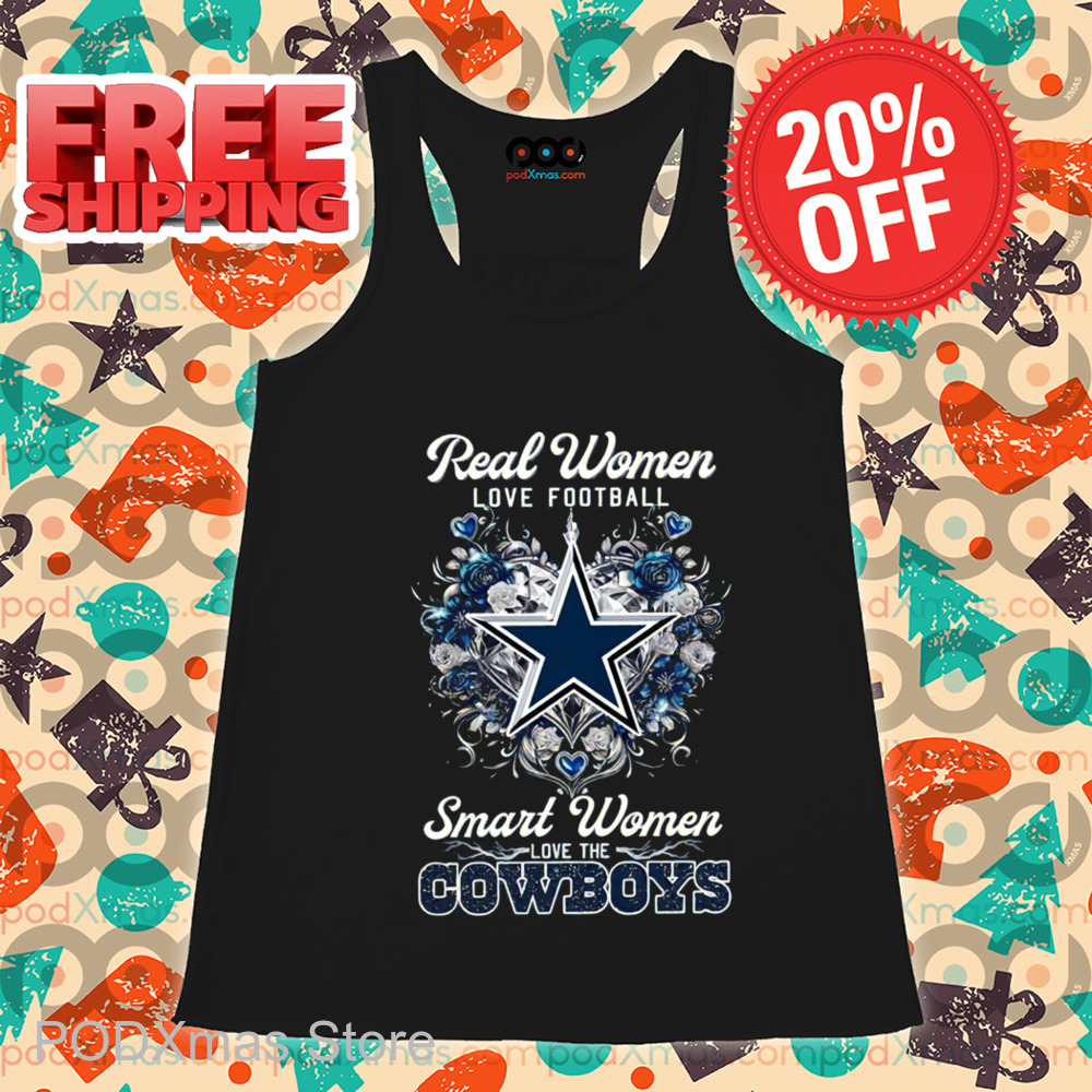 Heart Flowers Real Women Love Football Smart Women Love The Cowboys 2024 Shirt Heart Flowers Real Women Love Football Smart Women Love The Cowboys 2024 Shirt