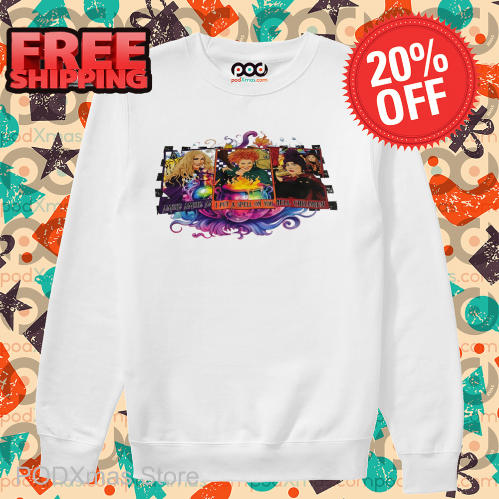 Hocus Pocus Amok Amok Amok I Put A Spell On You Smell Children Shirt Hocus Pocus Amok Amok Amok I Put A Spell On You Smell Children Shirt