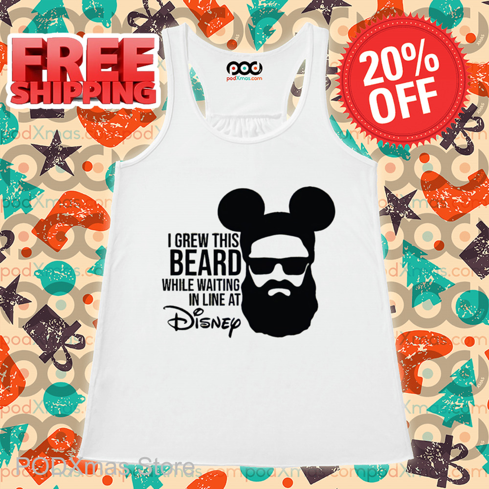 I Grew This Beard While Waiting In Line At Disney 2024 Shirt I Grew This Beard While Waiting In Line At Disney 2024 Shirt