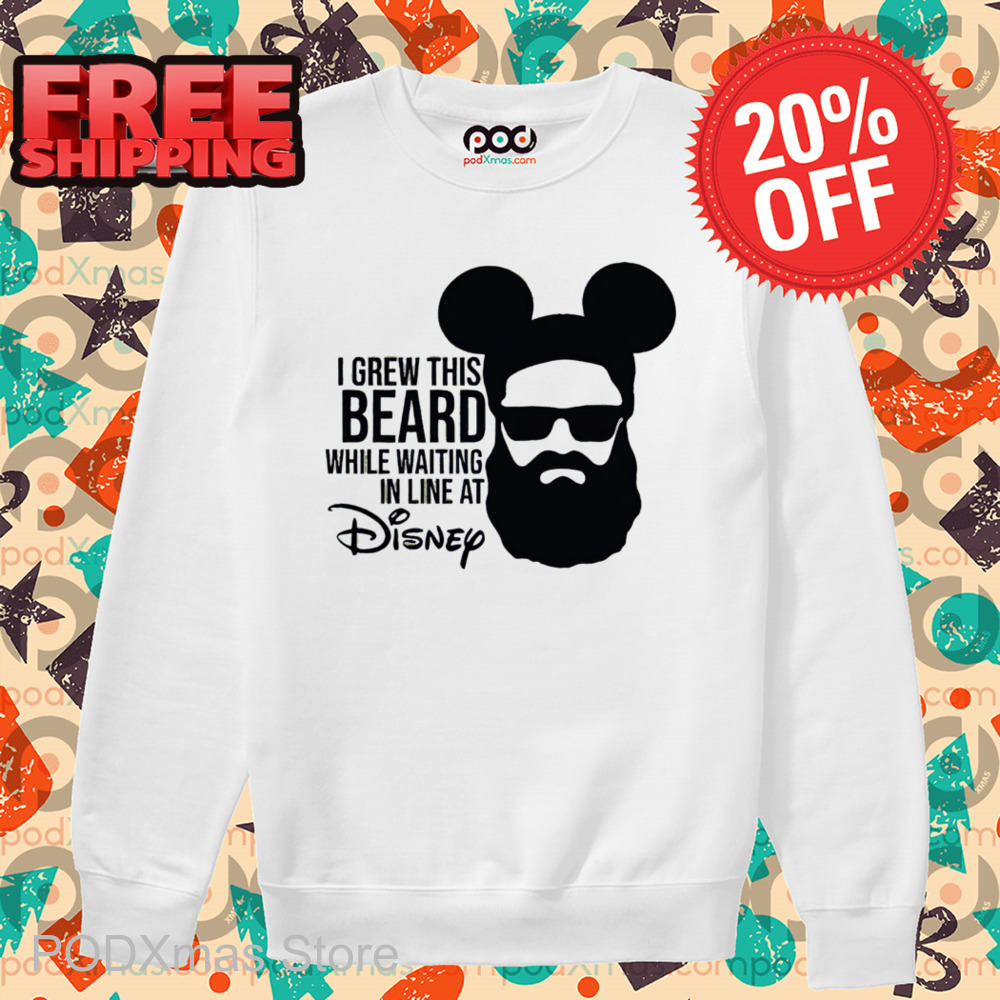 I Grew This Beard While Waiting In Line At Disney 2024 Shirt I Grew This Beard While Waiting In Line At Disney 2024 Shirt