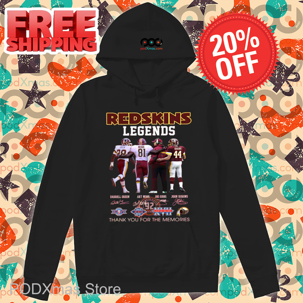 Redskins Legends Thank You For The Memories Signature 2024 Shirt