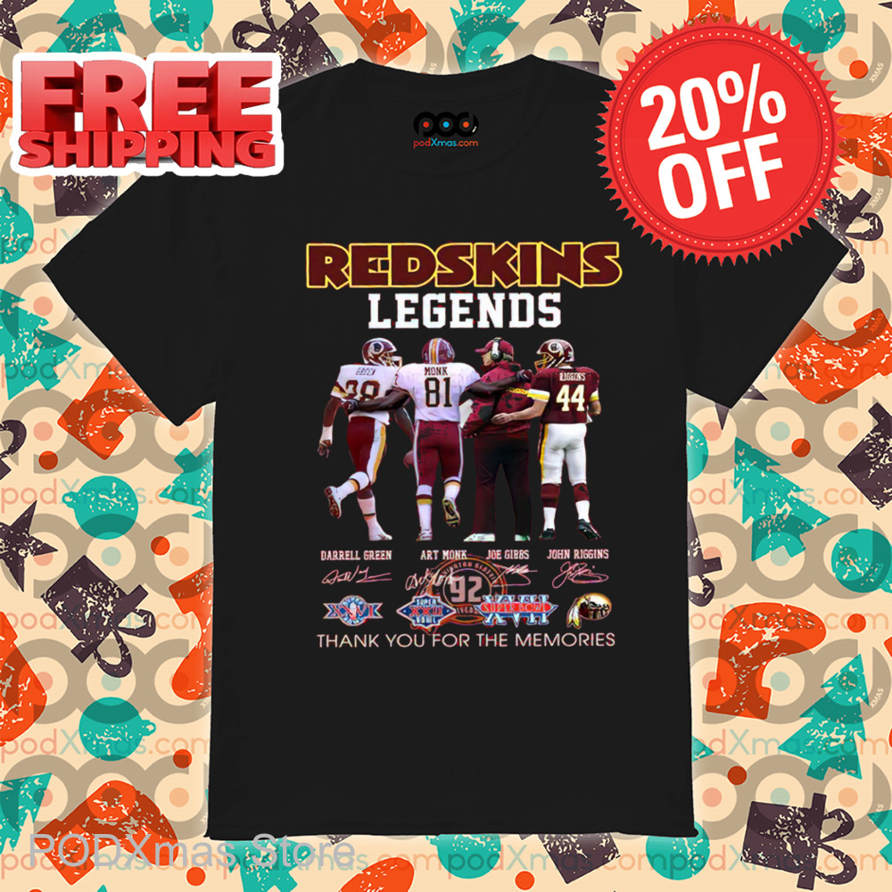 Redskins Legends Thank You For The Memories Signature 2024 Shirt Redskins Legends Thank You For The Memories Signature 2024 Shirt