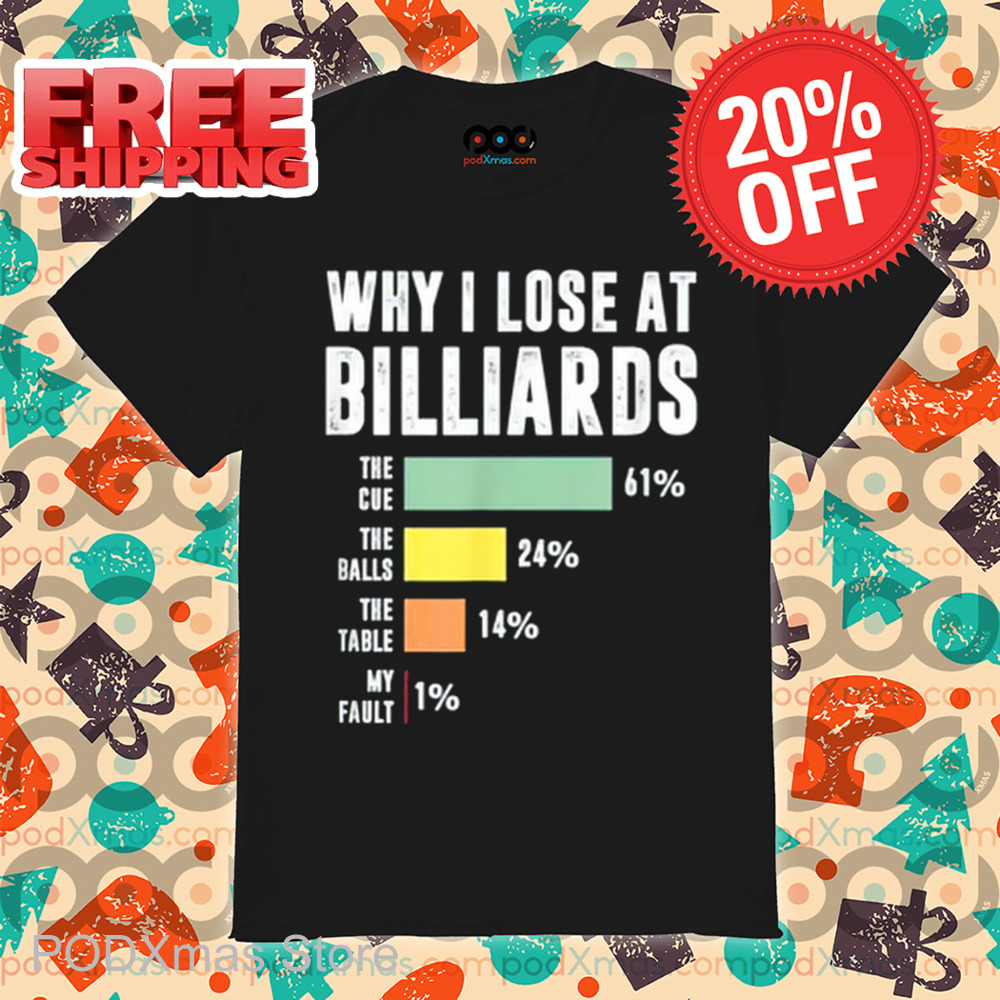 Why I Lose At Billiards The Cue The Balls The Table My Fault Shirt Why I Lose At Billiards The Cue The Balls The Table My Fault Shirt