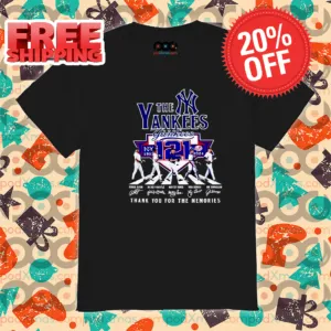 New York Yankees Players Crossing Thank You For The Memories Signature 2024 Shirt