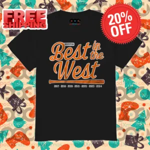 Houston Astros Best In The West Champions 2024 Shirt