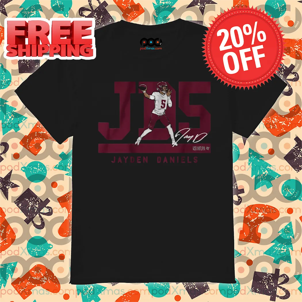 JD5 Jayden Daniels Washington Commanders Signature 2024 Shirt