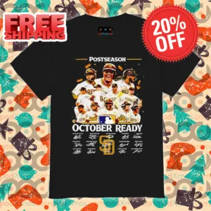 San Diego Padres Postseason October Ready Players Signature 2024 Shirt