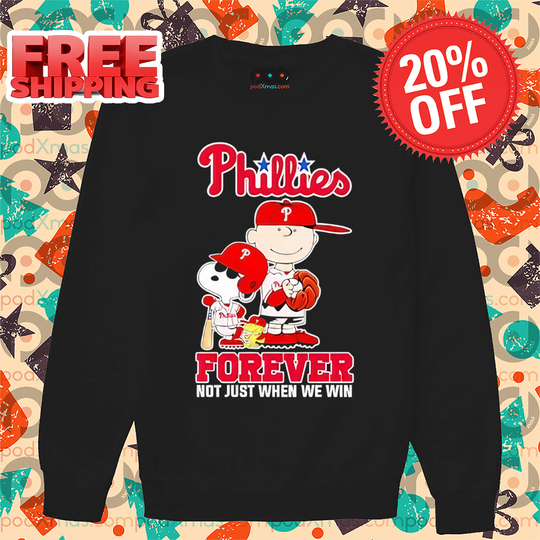 Snoopy Charlie Brown Phillies Forever Not Just When We Win 2024 Shirt Snoopy Charlie Brown Phillies Forever Not Just When We Win 2024 Shirt