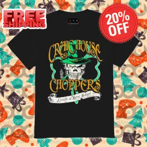 Skull Irish Craic House Choppers County Of Kerry Ireland 2024 Shirt