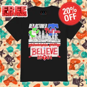 Phillie Phanatic Red October Philadelphia Phillies Believe 2024 Shirt