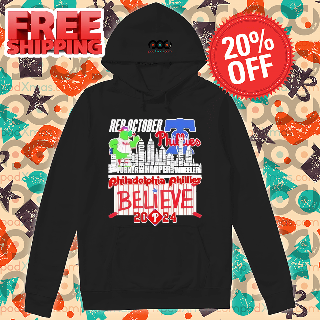 Phillie Phanatic Red October Philadelphia Phillies Believe 2024 Shirt Phillie Phanatic Red October Philadelphia Phillies Believe 2024 Shirt