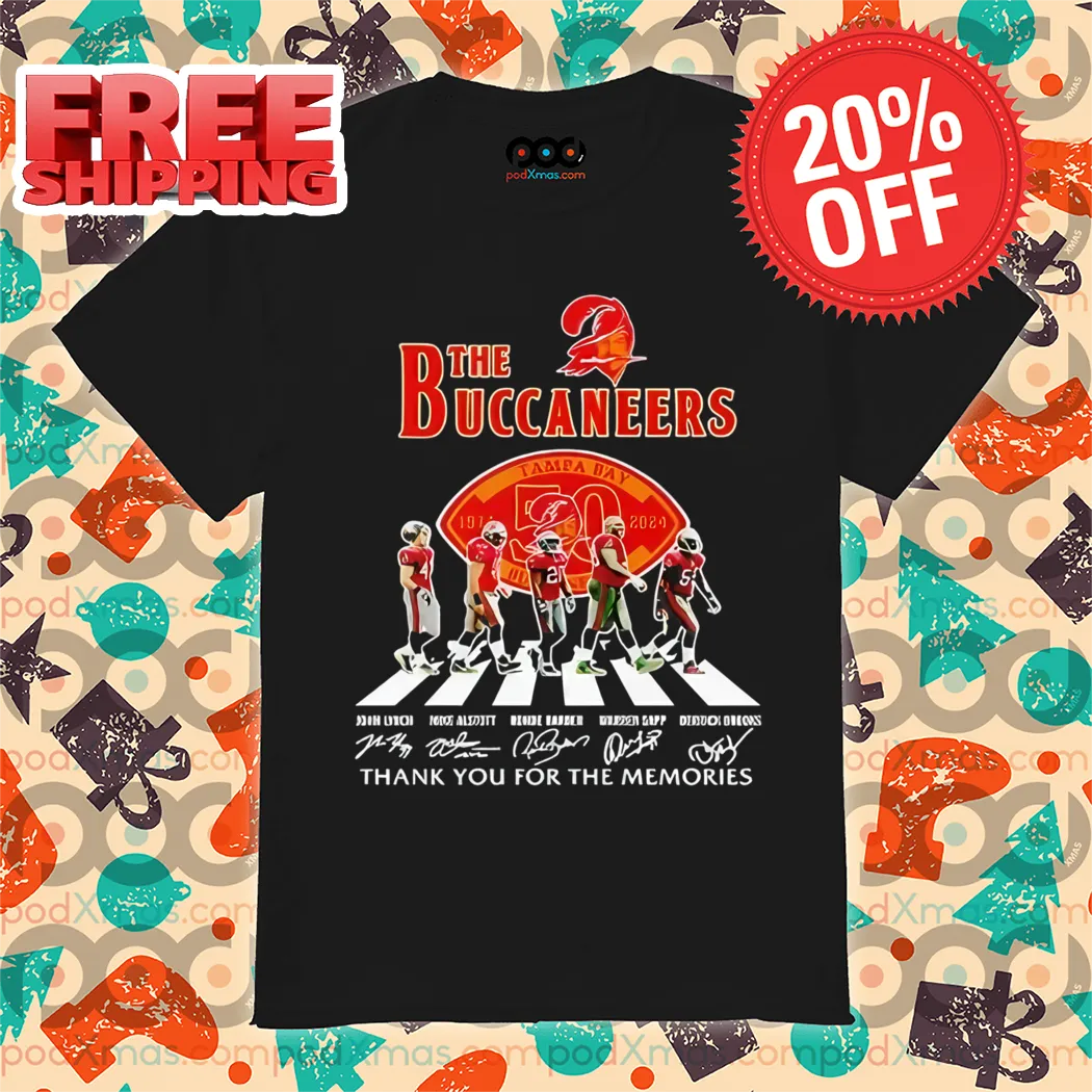 Tampa Bay Buccaneers Players Crossing Thank You For The Memories Signature 2024 Shirt