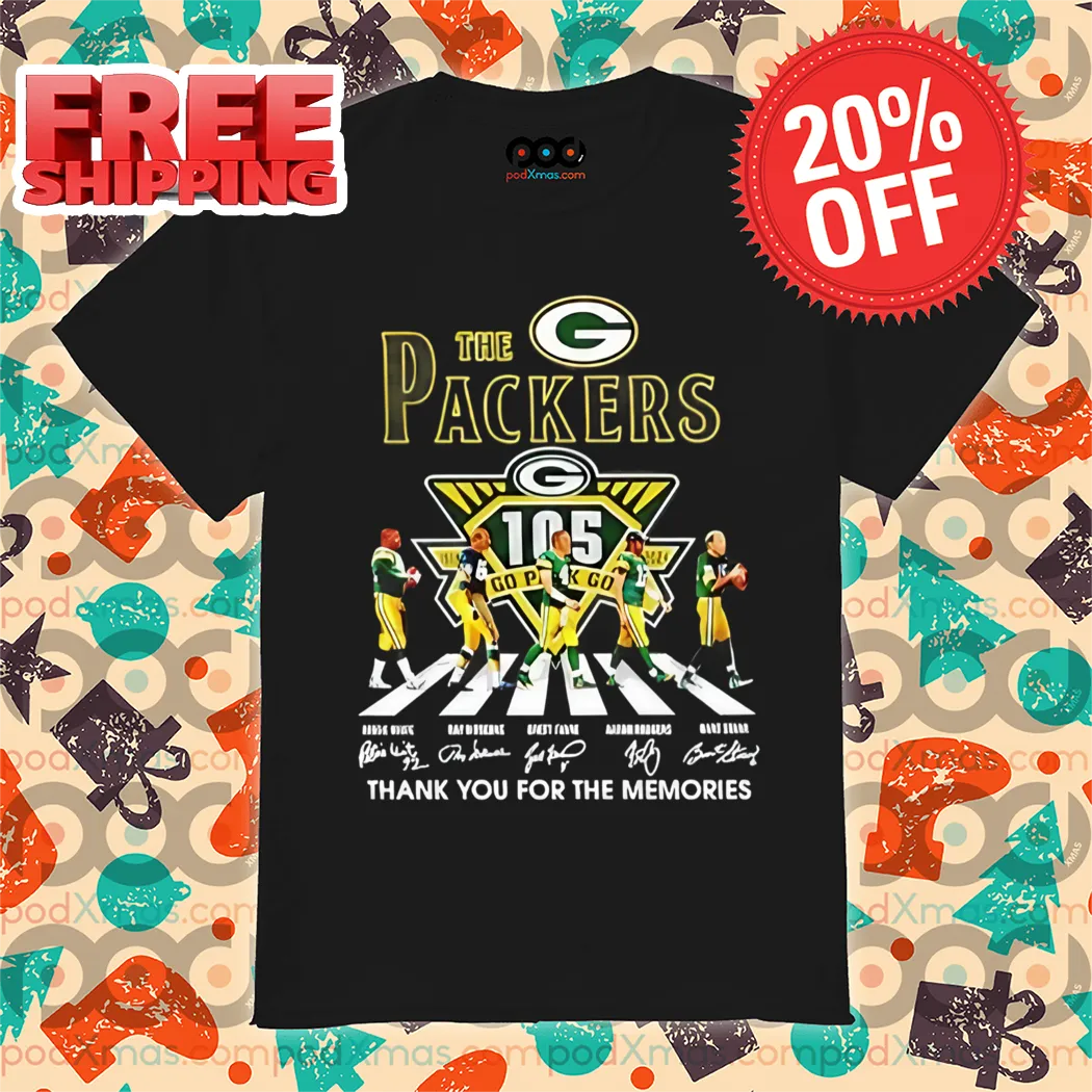 Green Bay Packers Players Crossing Thank You For The Memories Signature 2024 Shirt
