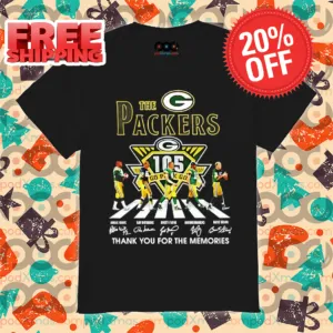 Green Bay Packers Players Crossing Thank You For The Memories Signature 2024 Shirt