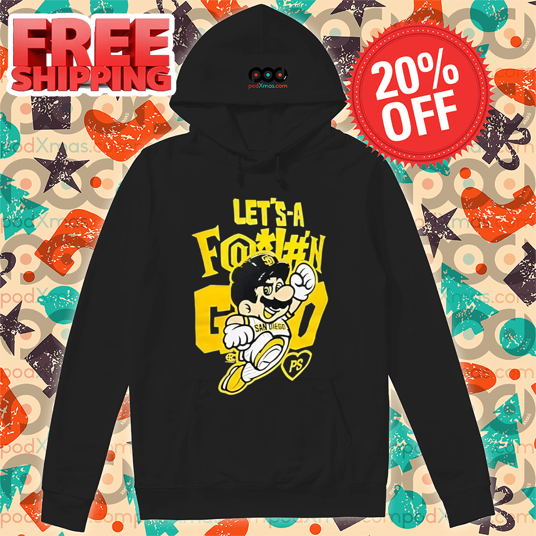 Mario Bros San Diego Padres Letsa Fucking Go Shirt Mario Bros San Diego Padres Letsa Fucking Go Shirt