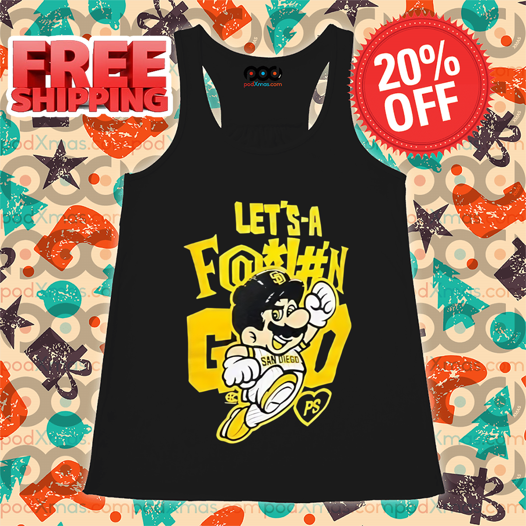 Mario Bros San Diego Padres Letsa Fucking Go Shirt Mario Bros San Diego Padres Letsa Fucking Go Shirt