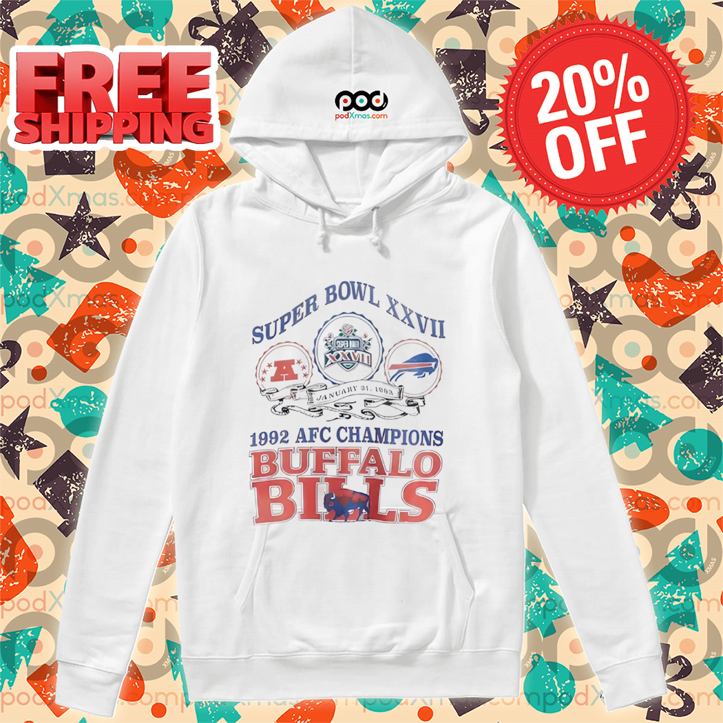 Super Bowl 27 1992 AFC Champions Buffalo Bills 2024 Shirt Super Bowl 27 1992 AFC Champions Buffalo Bills 2024 Shirt