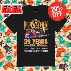 The Highwaymen 39 Years 1985 2024 Thank You For The Memories Signature Vintage Shirt