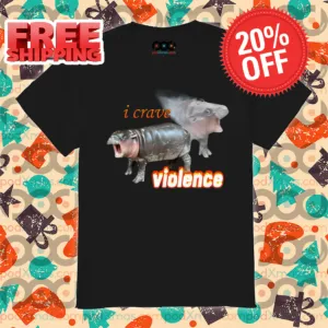 Moo Deng I Crave Violence 2024 Shirt