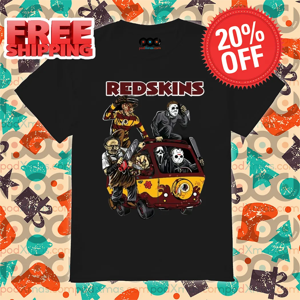 Horror Characters Washington Commanders Halloween 2024 NFL Shirt