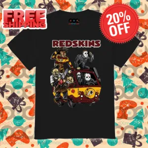 Horror Characters Washington Commanders Halloween 2024 NFL Shirt
