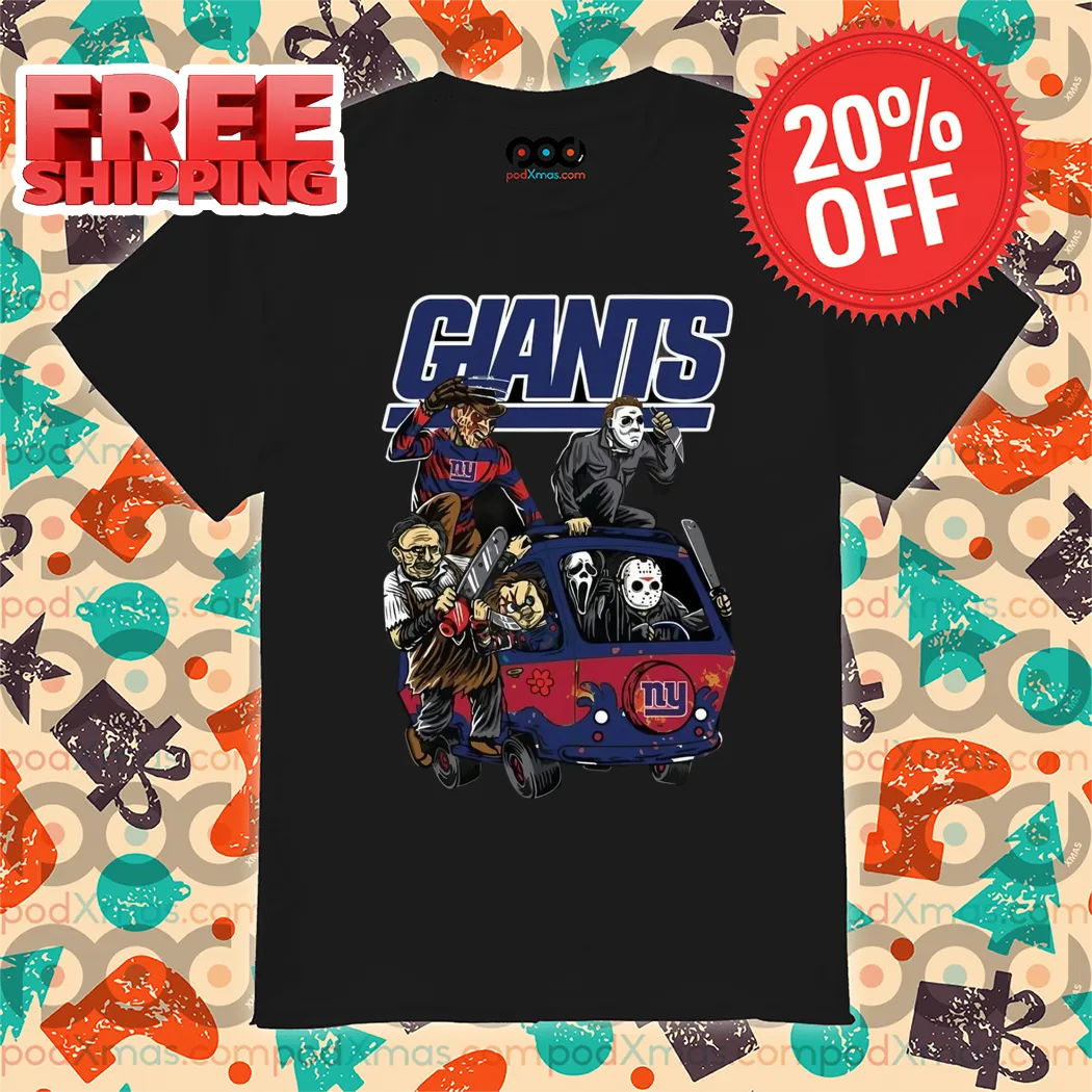 Horror Characters New York Giants Halloween 2024 NFL Shirt