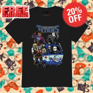 Horror Characters Tennessee Titans Halloween 2024 NFL Shirt