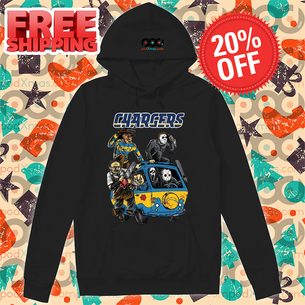 Horror Characters Los Angeles Chargers Halloween 2024 NFL Shirt Horror Characters Los Angeles Chargers Halloween 2024 NFL Shirt