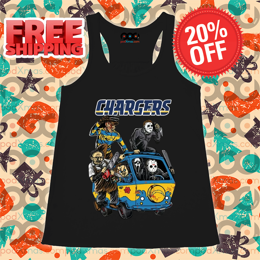 Horror Characters Los Angeles Chargers Halloween 2024 NFL Shirt Horror Characters Los Angeles Chargers Halloween 2024 NFL Shirt