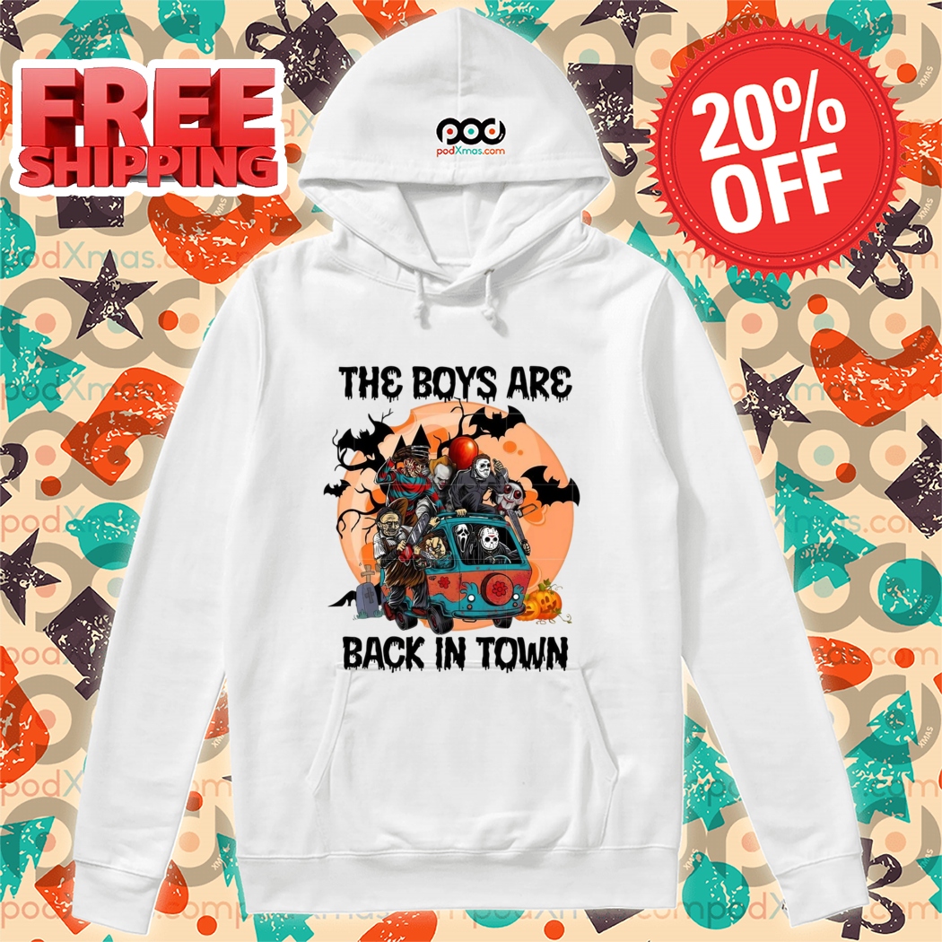 Horror Characters The Boys Are Back In Town Halloween Night 2024 Shirt Horror Characters The Boys Are Back In Town Halloween Night 2024 Shirt