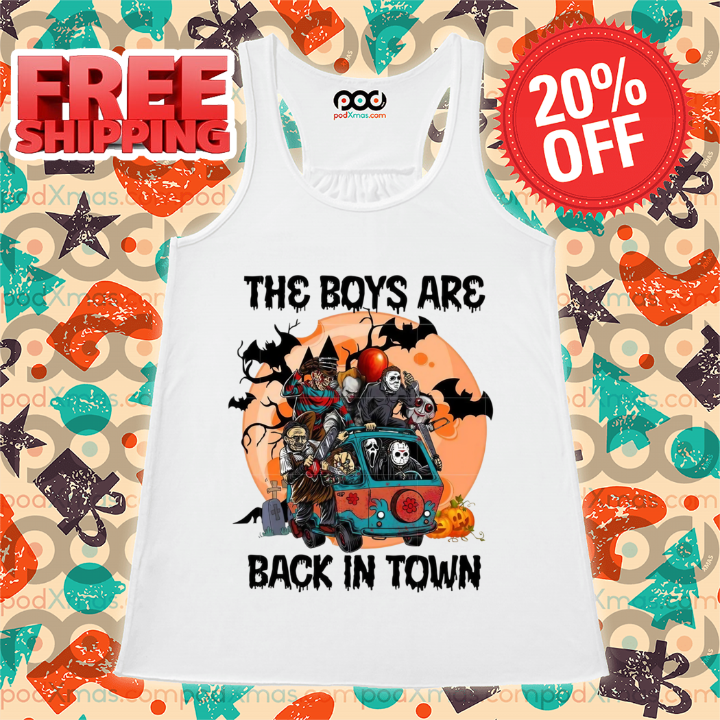 Horror Characters The Boys Are Back In Town Halloween Night 2024 Shirt Horror Characters The Boys Are Back In Town Halloween Night 2024 Shirt