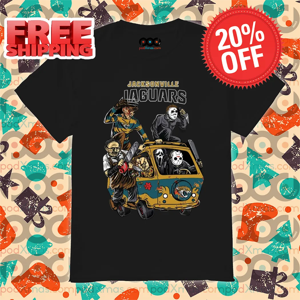 Horror Characters Jacksonville Jaguars Halloween 2024 NFL Shirt