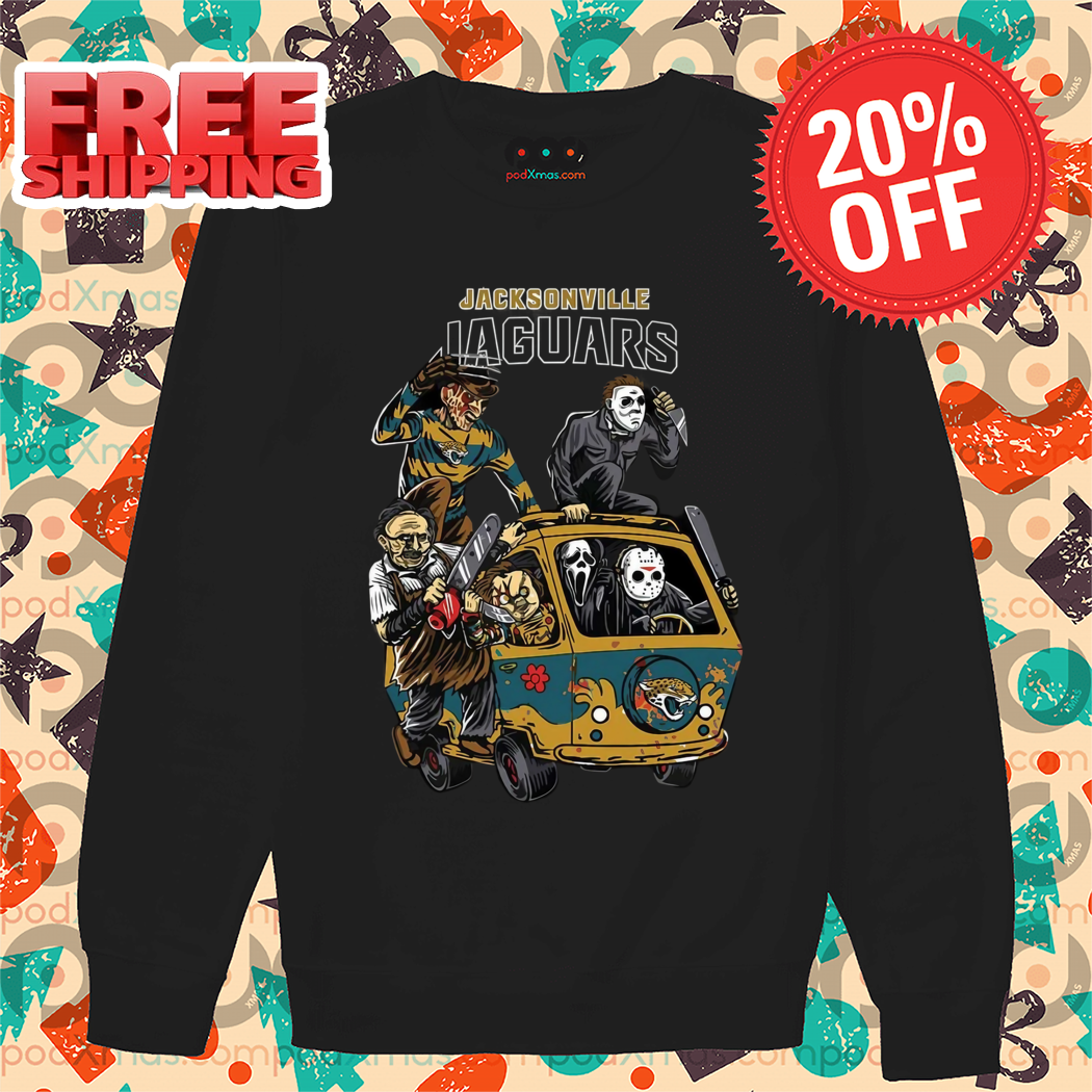 Horror Characters Jacksonville Jaguars Halloween 2024 NFL Shirt Horror Characters Jacksonville Jaguars Halloween 2024 NFL Shirt