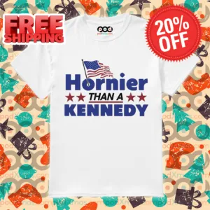 American Flag Hornier Than A Kennedy Shirt