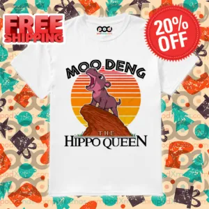 Moo Deng The Hippo Queen Retro 2024 Shirt