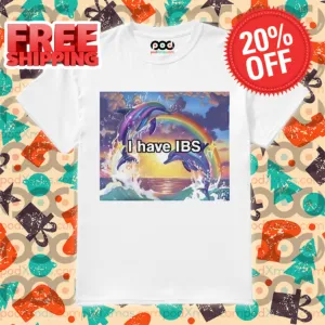 Dolphins Rainbow I Have IBS Shirt