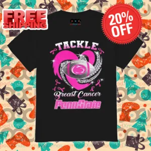 Diamond Heart Tackle Breast Cancer Penn State Shirt