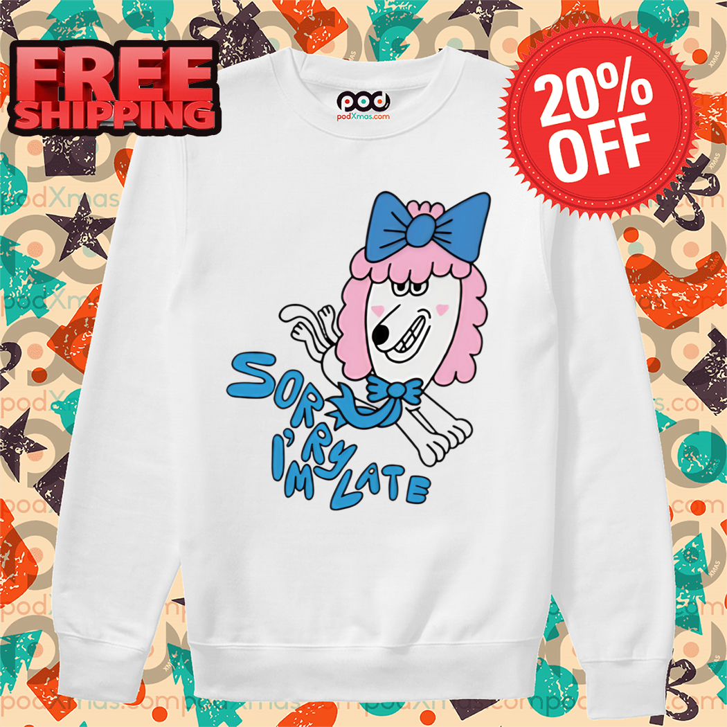 Pink Wolf Sorry I'm Late 2024 Shirt