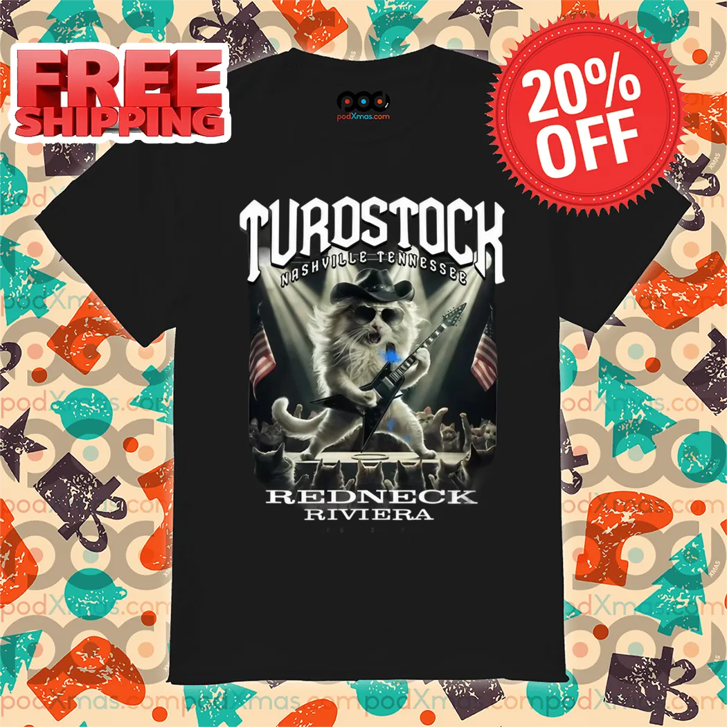 Cat Rock Turdstock Nashville Tennessee Redneck Riviera 2024 Shirt
