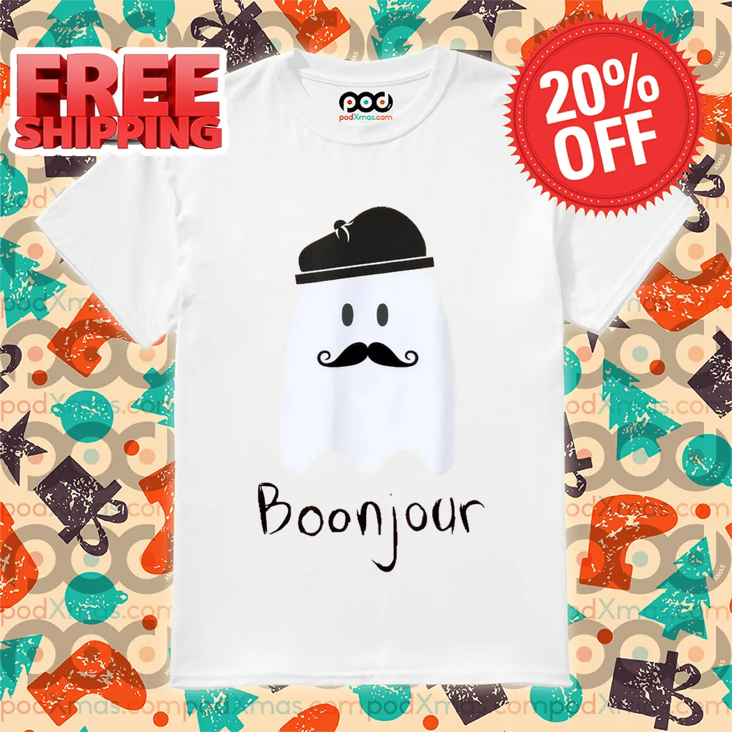 Boo Ghost Boonjour Halloween 2024 Shirt